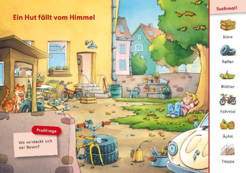 Buchcover und Innenansicht für das Buch: Leseprofis - Mit Bildern lesen lernen: Der geheimnisvolle Zauberhut, Erstes Lesen