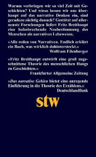 Buchcover und Innenansicht für das Buch: Das narrative Gehirn