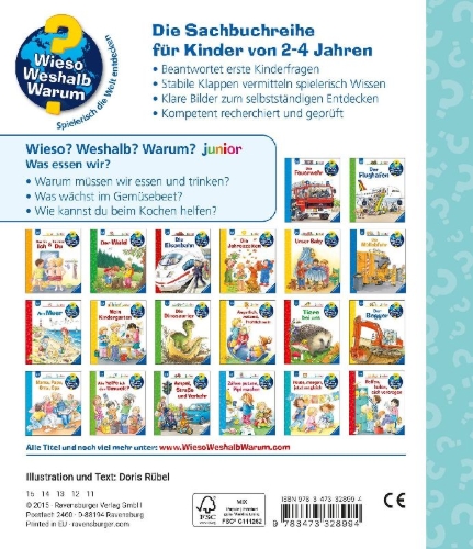 Buchcover und Innenansicht für das Buch: Wieso? Weshalb? Warum? junior, Band 53: Was essen wir?