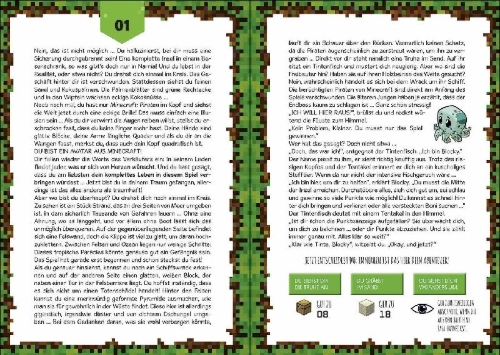 Buchcover und Innenansicht für das Buch: Minecraft Échappe-Toi! - L'île Infernale
