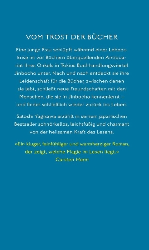 Buchcover und Innenansicht für das Buch: Days at the Morisaki Bookshop