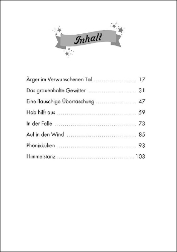Buchcover und Innenansicht für das Buch: Unicorn Magic. Shimmerbreeze and the Sky Spell