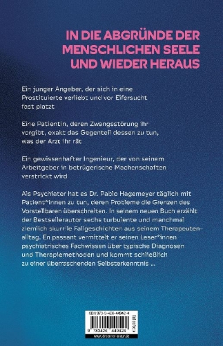 Buchcover und Innenansicht für das Buch: Der Patient, der mit der Stille sprach