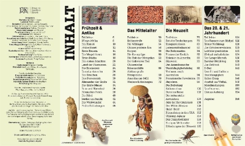 Buchcover und Innenansicht für das Buch: Wo in aller Welt. Was geschah wann?