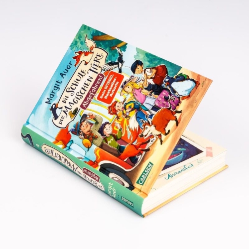 Buchcover und Innenansicht für das Buch: Die Schule der magischen Tiere Neuausgabe 4: Abgefahren!