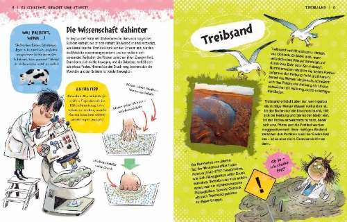 Buchcover und Innenansicht für das Buch: The Sticky Stinky Science Book