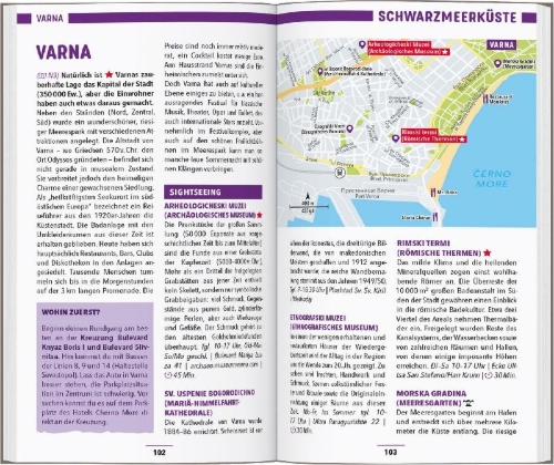 Buchcover und Innenansicht für das Buch: MARCO POLO Reiseführer Bulgarien