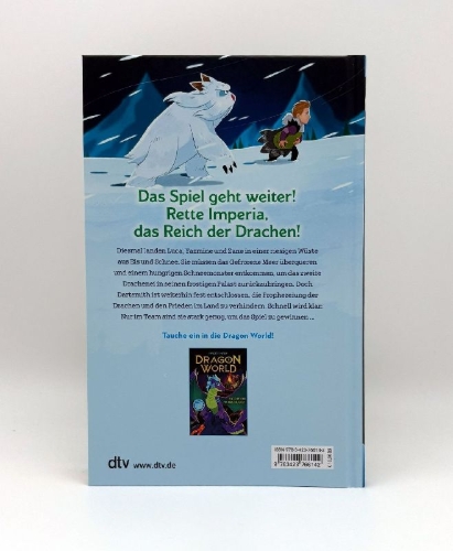 Buchcover und Innenansicht für das Buch: Dragon Games 2 - The Frozen Sea