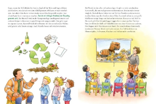 Buchcover und Innenansicht für das Buch: LESEMAUS 117: Conni kümmert sich um die Umwelt