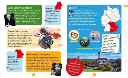 Buchcover und Innenansicht für das Buch: Deutschland - Das Duden Kinderlexikon