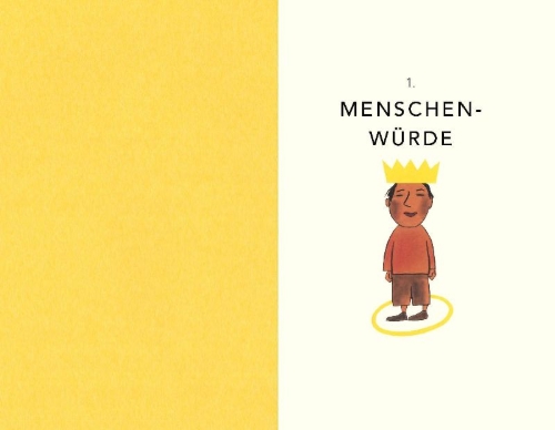Buchcover und Innenansicht für das Buch: Frei und gleich - Die Menschenrechte