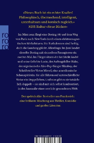 Buchcover und Innenansicht für das Buch: L'Anomalie