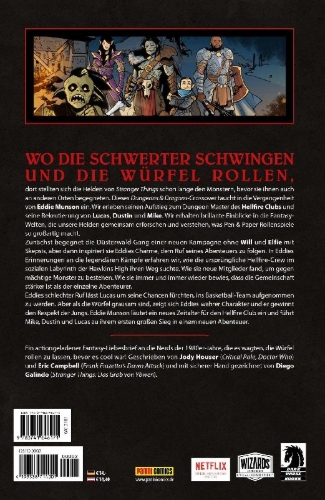 Buchcover und Innenansicht für das Buch: Stranger Things and Dungeons & Dragons: The Rise of Hellfire #1-#4