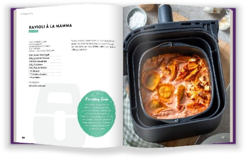 Buchcover und Innenansicht für das Buch: AIR FRYER 100 x schnell