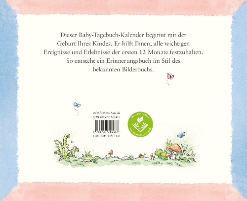 Buchcover und Innenansicht für das Buch: A Baby's first Year Calendar with Stickers