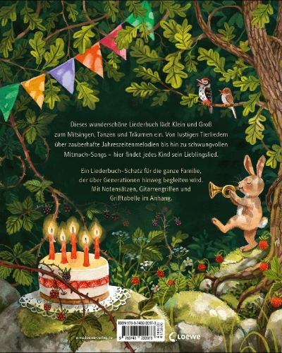 Buchcover und Innenansicht für das Buch: Mein großes Liederbuch