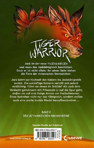 Buchcover und Innenansicht für das Buch: Tiger Warrior - Attack Of The Dragon King