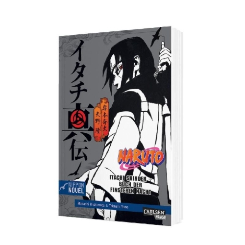 Buchcover und Innenansicht für das Buch: Naruto Itachi Shinden - Buch der finsteren Nacht (Nippon Novel)