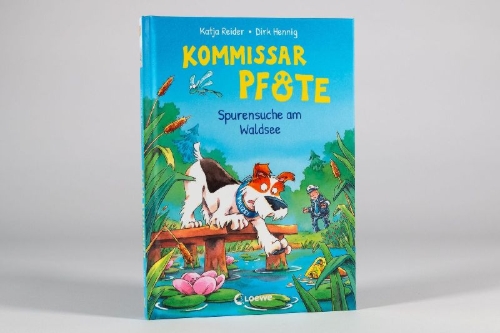 Buchcover und Innenansicht für das Buch: Kommissar Pfote (Band 7) - Spurensuche am Waldsee
