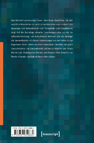 Buchcover und Innenansicht für das Buch: Kulturelle Inszenierungen von Transgender und Crossdressing