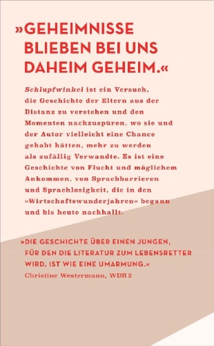 Buchcover und Innenansicht für das Buch: Schlupfwinkel