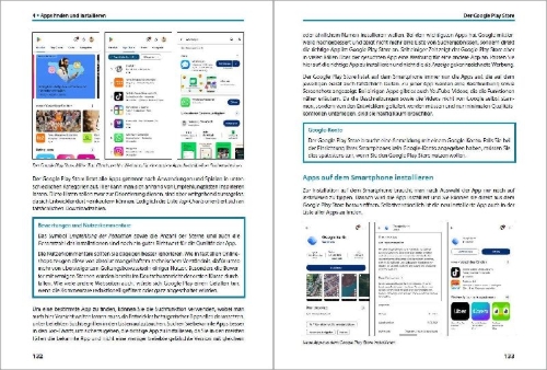 Buchcover und Innenansicht für das Buch: Android Smartphone