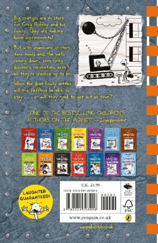 Buchcover und Innenansicht für das Buch: Diary of a Wimpy Kid 14: Wrecking Ball