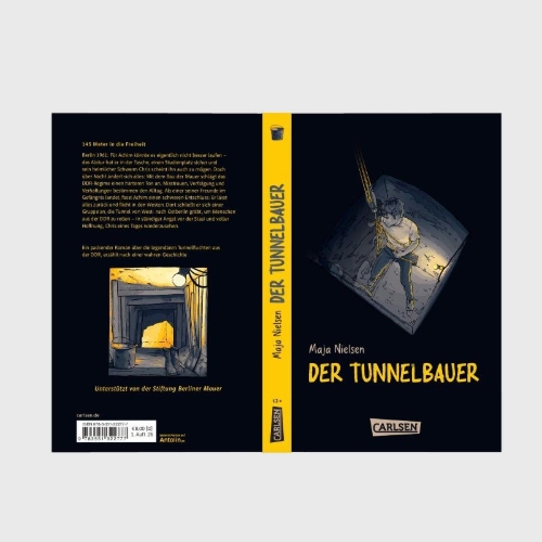 Buchcover und Innenansicht für das Buch: Der Tunnelbauer