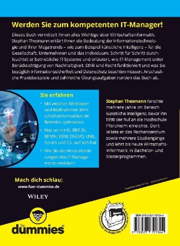 Buchcover und Innenansicht für das Buch: Wirtschaftsinformatik für Dummies