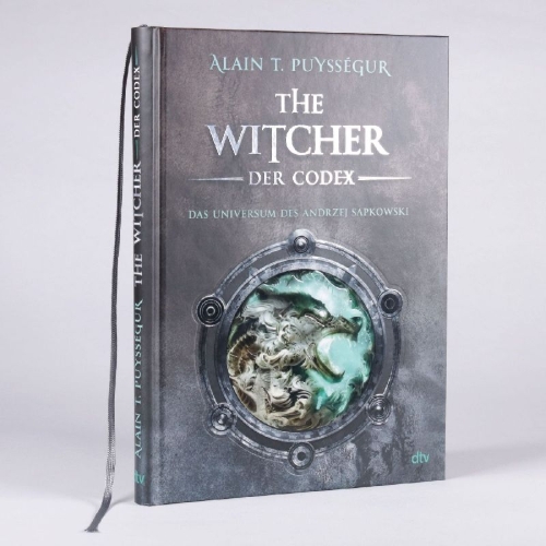 Buchcover und Innenansicht für das Buch: The Witcher. Der Codex