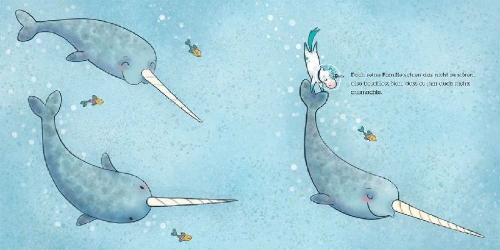 Buchcover und Innenansicht für das Buch: Not Quite Narwhal