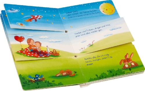 Buchcover und Innenansicht für das Buch: Meine liebsten Gebete zur Guten Nacht