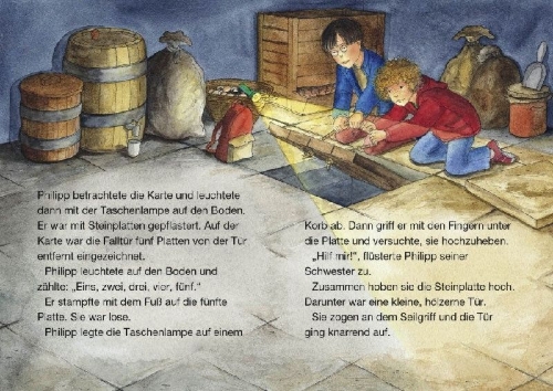 Buchcover und Innenansicht für das Buch: Das magische Baumhaus junior 02 - Auf der Spur der Ritter