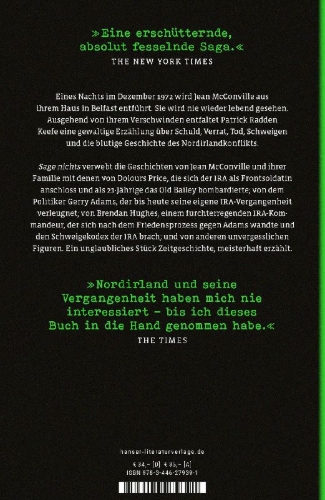 Buchcover und Innenansicht für das Buch: Say Nothing: A True Story Of Murder and Memory In Northern Ireland