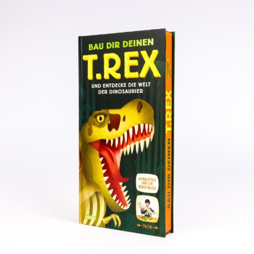 Buchcover und Innenansicht für das Buch: Bau dir deinen T. Rex