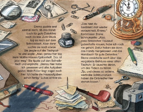 Buchcover und Innenansicht für das Buch: Die Nordseedetektive. Gefährliche Spur