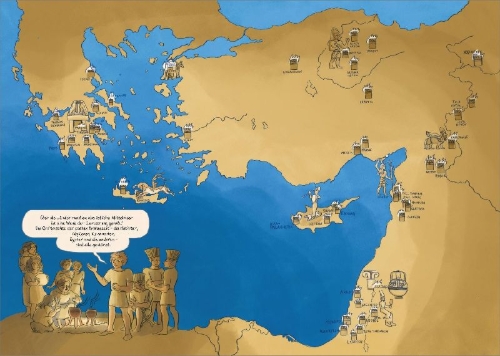 Buchcover und Innenansicht für das Buch: 1177 v. Chr. - Eine Graphic Novel