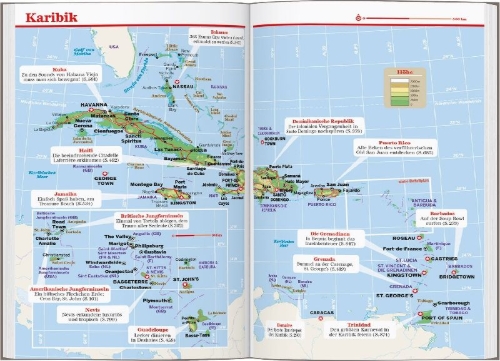 Buchcover und Innenansicht für das Buch: LONELY PLANET Reiseführer Karibik