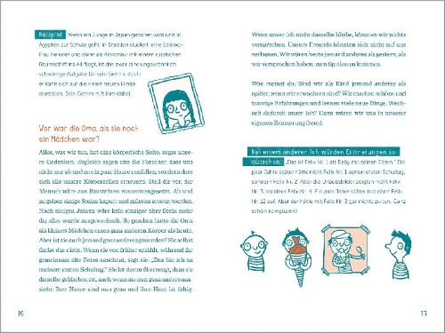 Buchcover und Innenansicht für das Buch: Philosophie für Kinder