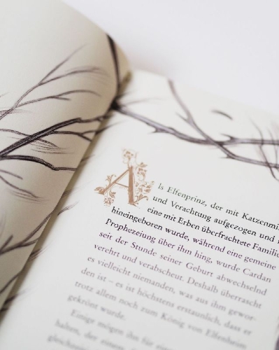 Buchcover und Innenansicht für das Buch: HOW THE KING OF ELFHAME LEARNED TO HATE STORIES