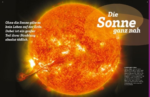 Buchcover und Innenansicht für das Buch: WAS IST WAS Die Sonne. Megaheiß und superhell!