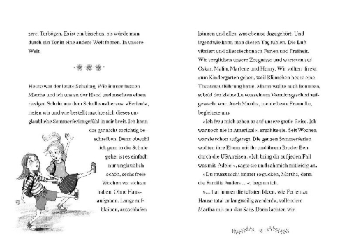 Buchcover und Innenansicht für das Buch: Adele und der beste Sommer der Welt (Band 2)