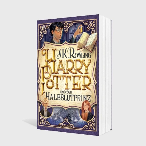 Buchcover und Innenansicht für das Buch: Harry Potter and the Half-Blood Prince