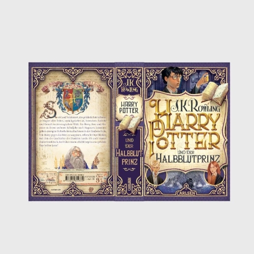 Buchcover und Innenansicht für das Buch: Harry Potter and the Half-Blood Prince