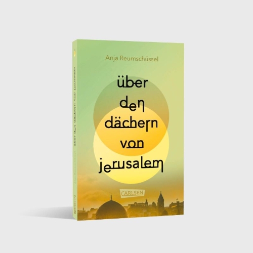 Buchcover und Innenansicht für das Buch: Über den Dächern von Jerusalem