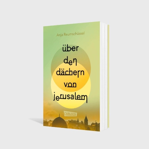 Buchcover und Innenansicht für das Buch: Über den Dächern von Jerusalem