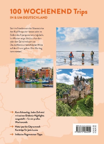 Buchcover und Innenansicht für das Buch: MARCO POLO Bildband 100 Wochenendtrips in & um Deutschland