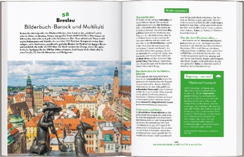 Buchcover und Innenansicht für das Buch: MARCO POLO Bildband 100 Wochenendtrips in & um Deutschland