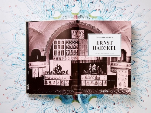 Buchcover und Innenansicht für das Buch: The Art and Science of Ernst Haeckel