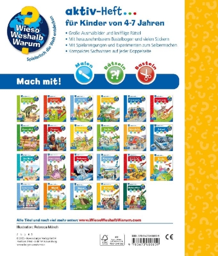Buchcover und Innenansicht für das Buch: Wieso? Weshalb? Warum? aktiv-Heft - Schule